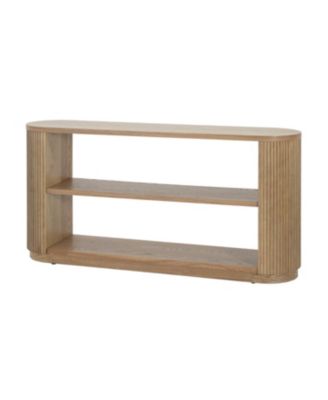 Slim Console Table with Shelf