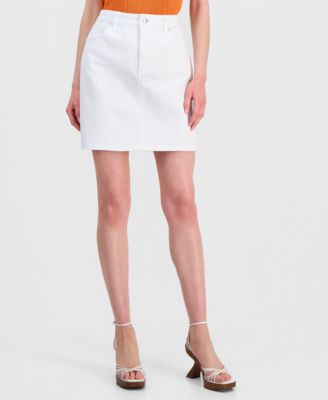 Women's Mid-Rise Denim Mini Skirt, Macy's Exclusive