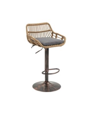 Swivel Bar Stools Set of 2 - Adjustable Gray