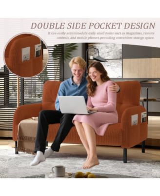 Streamdale Corduroy Double Sofa - Living Room/Bedroom