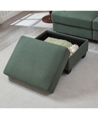 Streamdale 86" L-Shaped Sectional Sofa with Ottoman