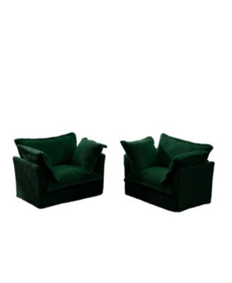 Set of 2 Slipcovered Armchairs