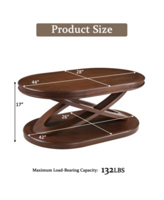 Retro Coffee Table Set - Oval Coffee & Round End Tables