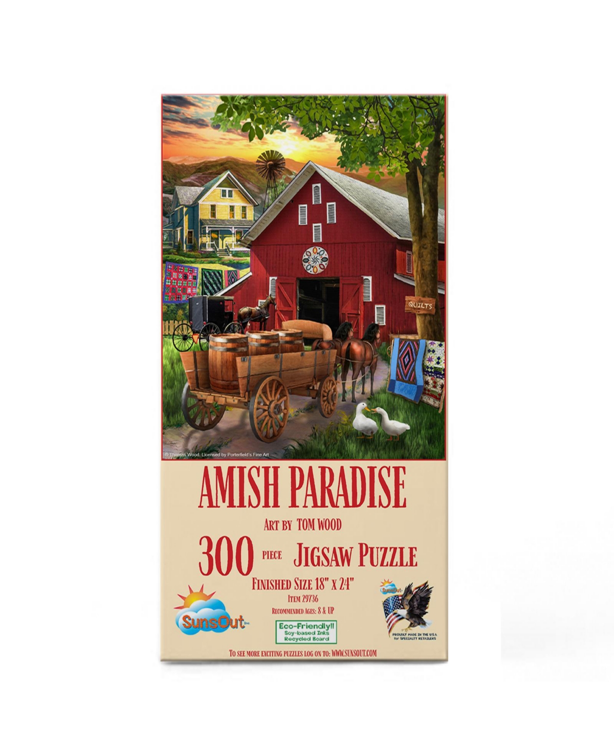 SunsOut Amish Paradise 300 piece Jigsaw Puzzle for Adults