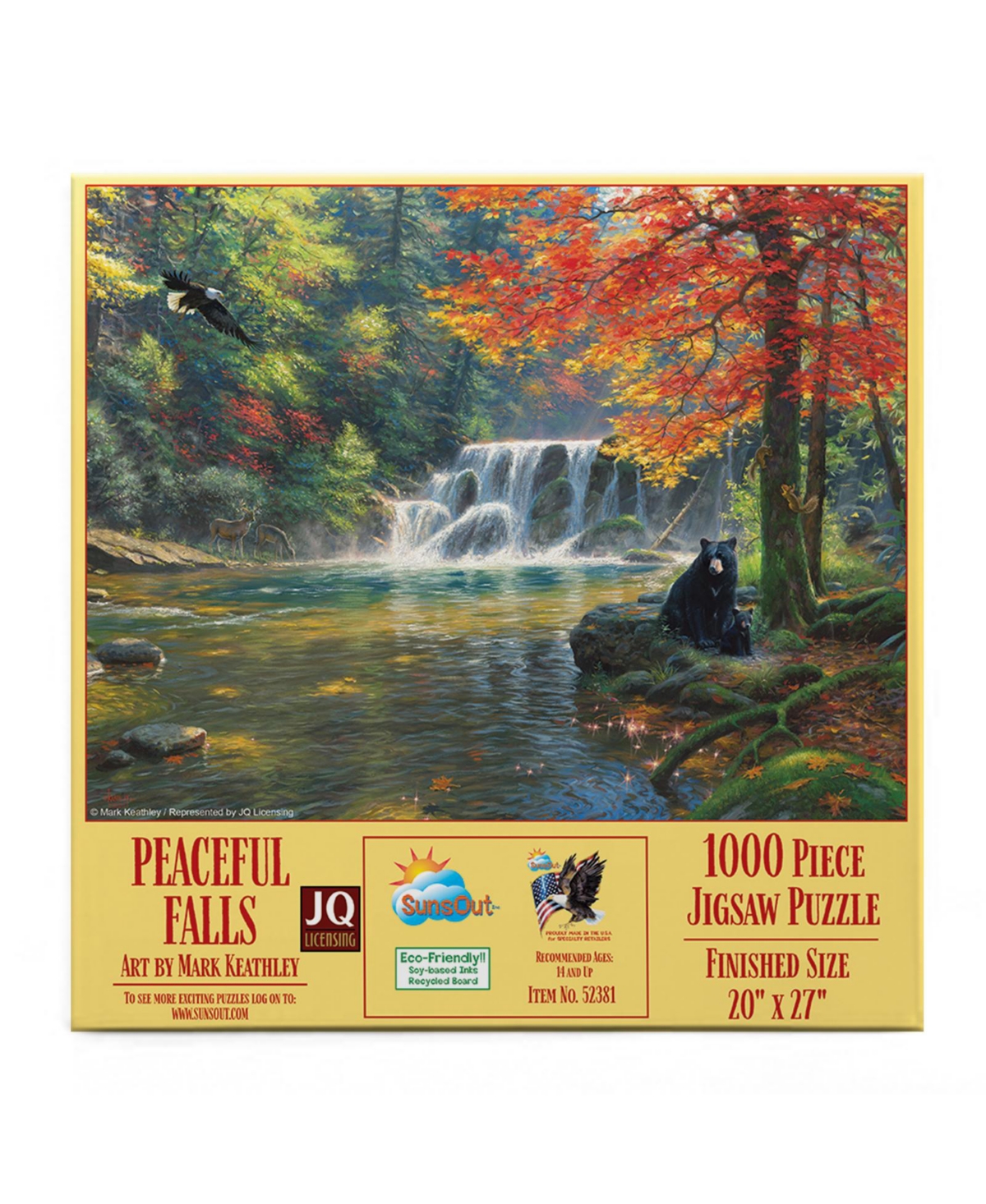 SunsOut Peaceful Falls 1000 piece Jigsaw Puzzle for Adults