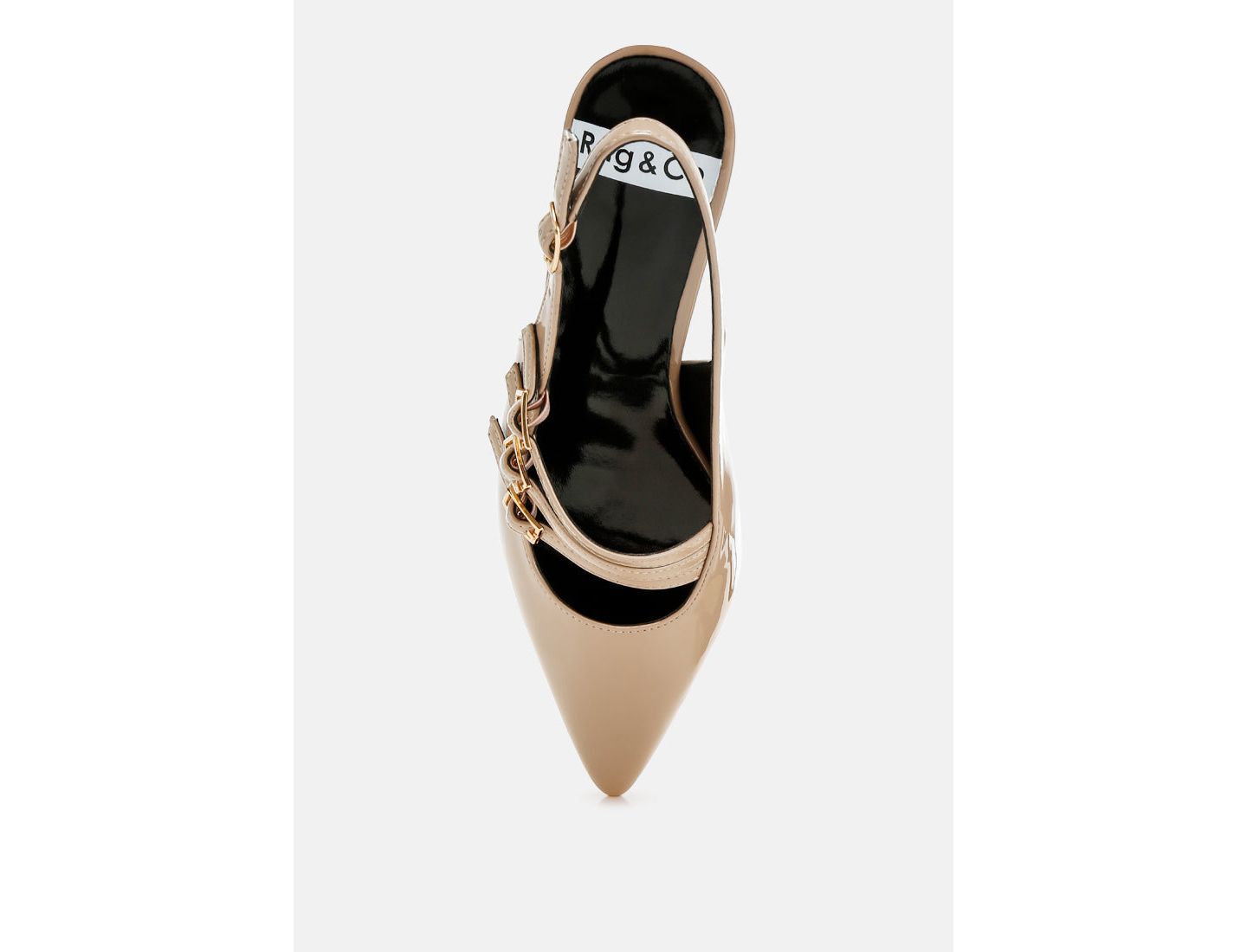 Женские сандалии Rag & Co Kanebei Triple Strap Slingback, цвет: Бежевый / Хаки — фото 6