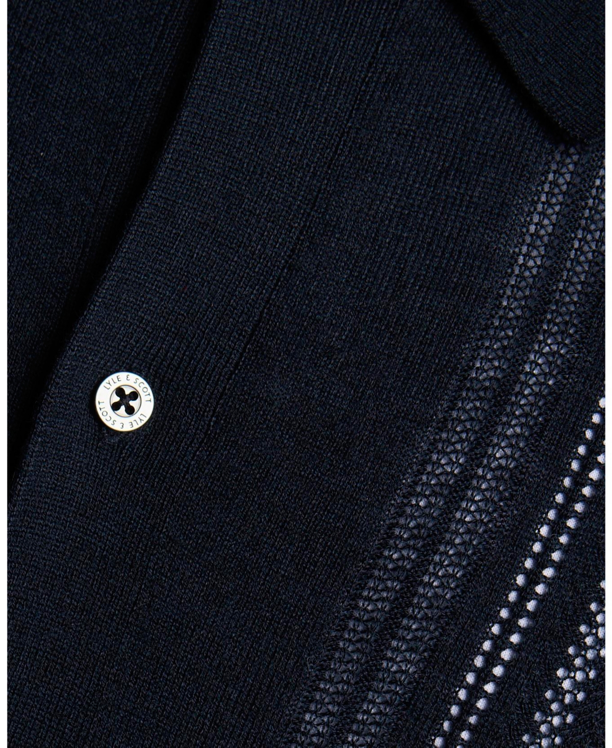 Lyle & Scott Men's Long Sleeve Cable Knitted Shirt