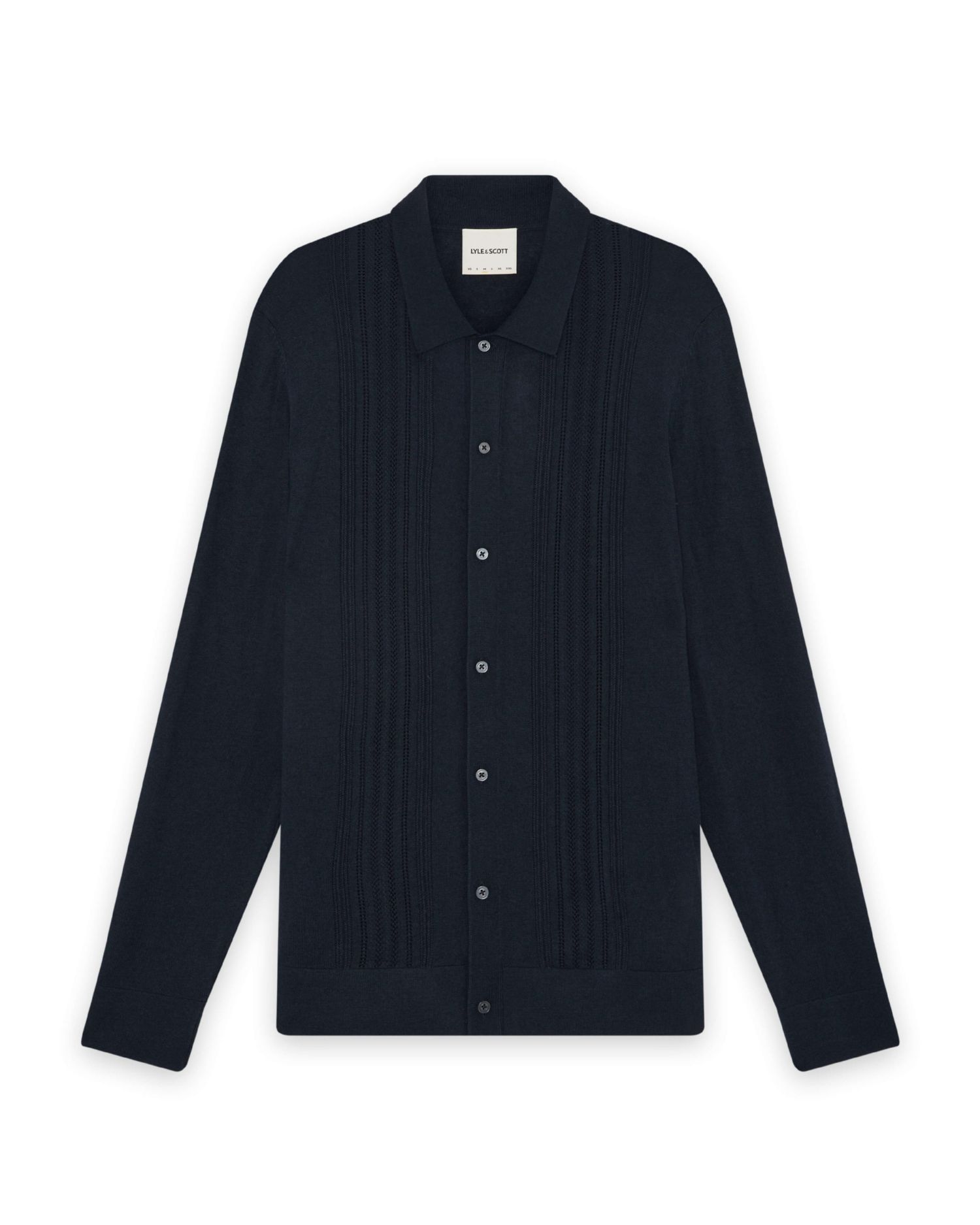 Men's Long Sleeve Cable Knitted Shirt