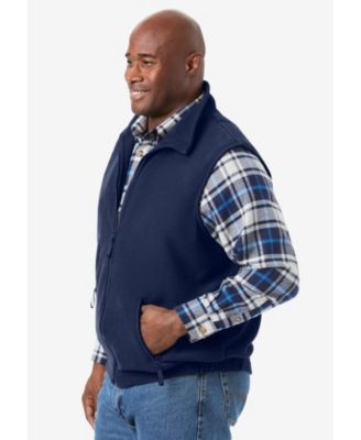 Big & Tall Explorer Plush Fleece Zip Vest