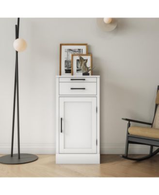  Modular Wine Bar Hutch Cabinet (White