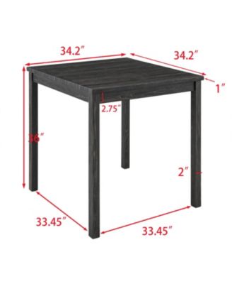 5-Piece Industrial Dining/Bar Table & Chairs Set