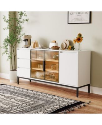 Buffet Cabinet with Storage White