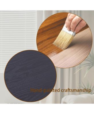 Carved Wood Coffee Table - Ornate Side Panels