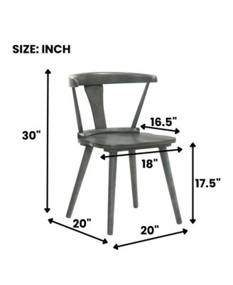 Streamdale 2 Rustic Farmhouse Dining Chairs