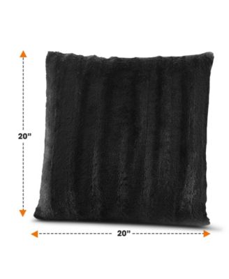 Faux-Fur 2-Pack Decorative Pillows, 20" x 20"