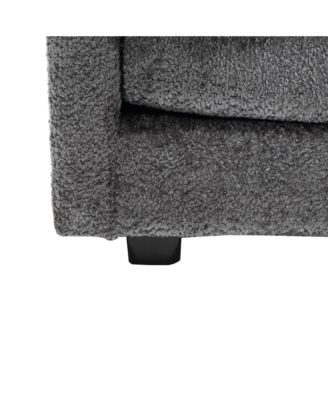 Streamdale Oversized Sectional Cloud Couch, Modern Chenille L Shape, Ottoman & Memory Foam