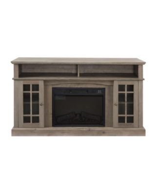 Gray Wash TV Stand with Fireplace for TVs up to 65"