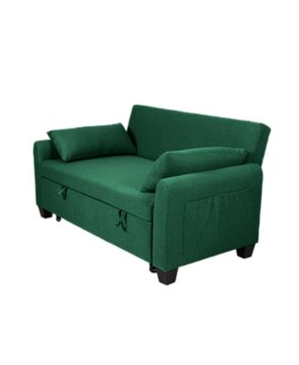 61" Fabric Sofa Bed - Storage, Adjustable, Indoor/Outdoor