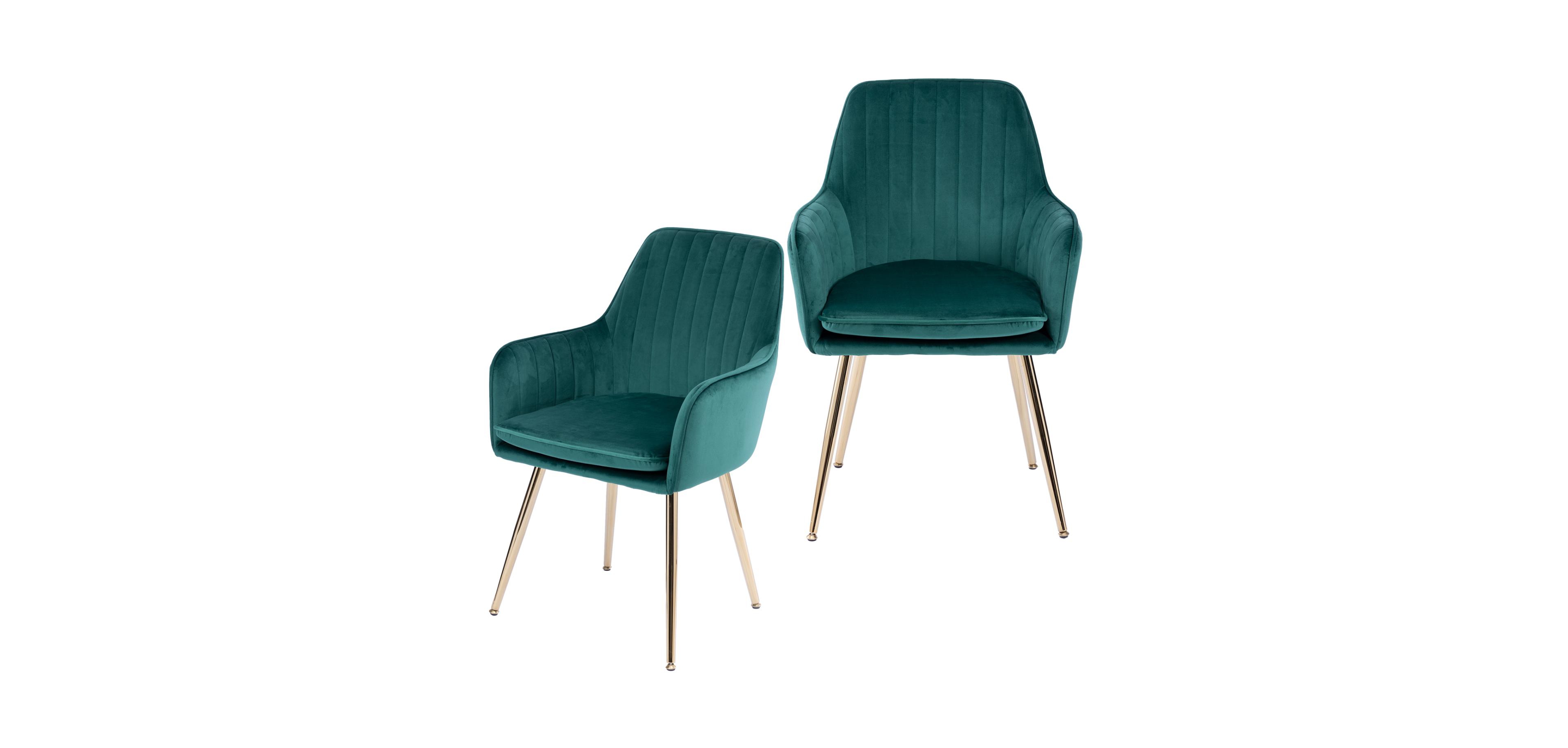 Streamdale Furniture Streamdale Velvet Dining Chairs (Set of 2)