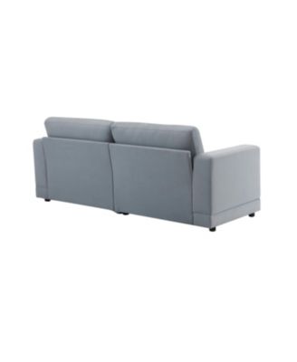 81" Modern Sofa - Deep Cushions & Wooden Legs