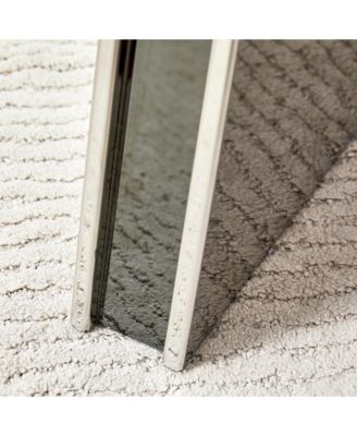 Marble-Patterned Dining Table & Gray PU Chairs (63"x31.5"x30)