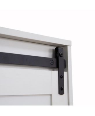 Tall Bedroom Armoire Wardrobe Closet with Barn Door