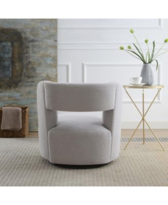 Teddy Fabric Swivel Accent Chair for Living Room Bedroom