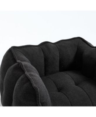 Soft Bean Bag Chair with Footstool