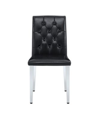 PU Dining Chairs, Legs (4-Pack)