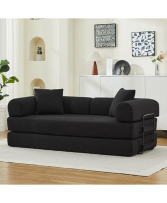 Folding Sofa Bed 78.5" Convertible Couch with Pillows