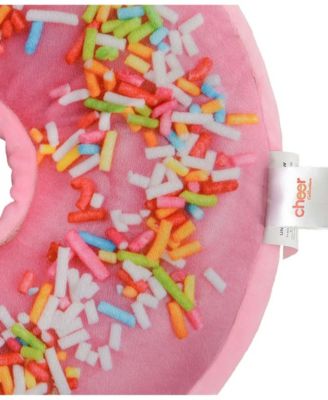 Reversible Photoreal Donut Decorative Pillow, 16" Round