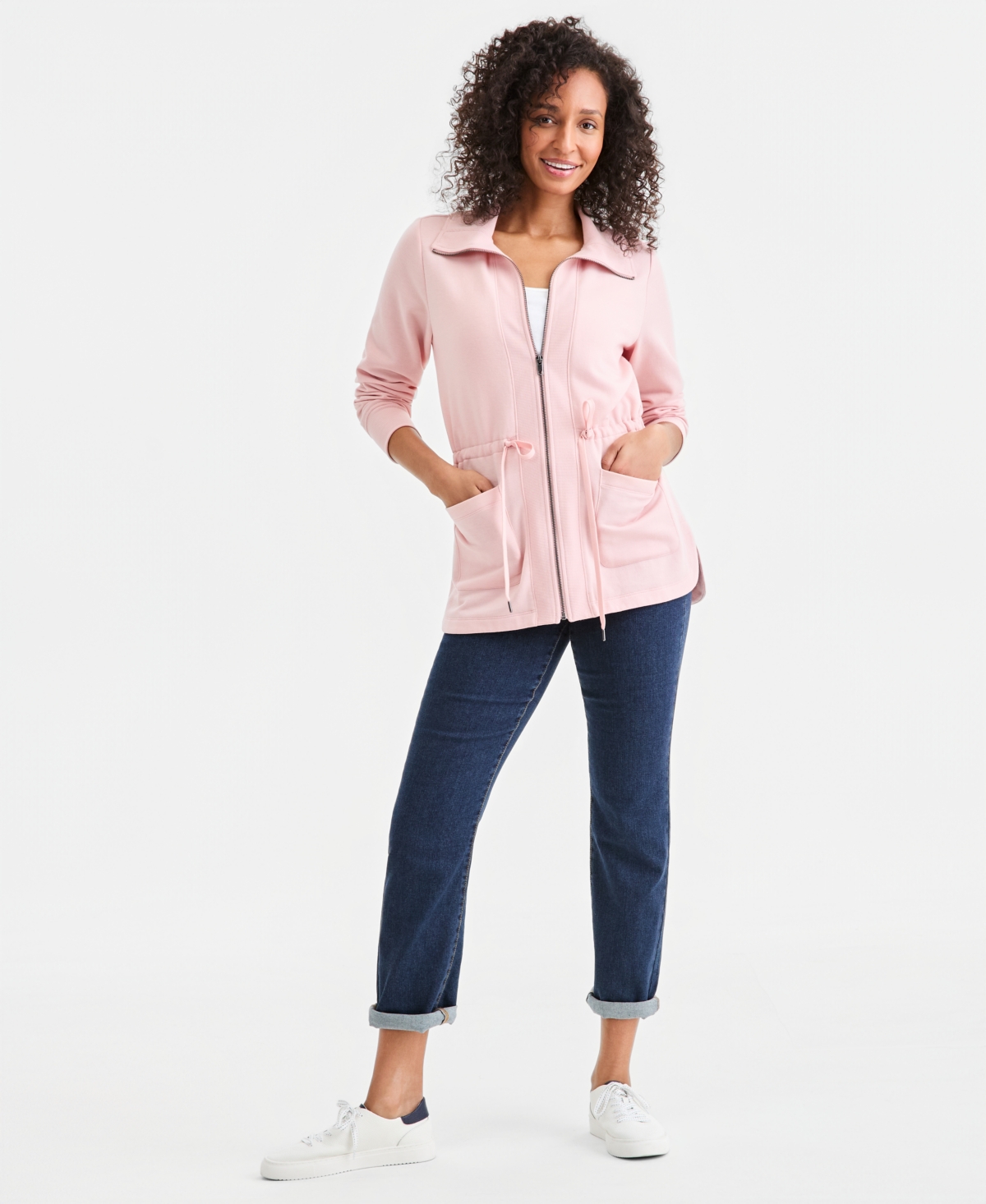 Style & Co Women's Luxsoft Fleece Knit Anorak Jacket, Macy's Exclusive