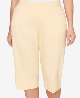 Plus Size Classic Pastel Millenium Allure Clamdigger Pants