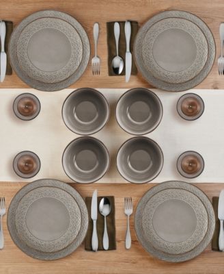 Emma 12 Pc. Dinnerware Set, Service for 4