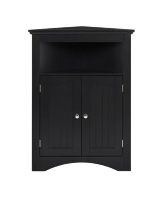 Corner Cabinet with Doors & Shelves