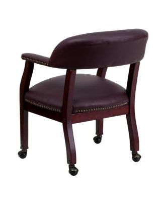 Conference Chair with Accent Nail Trim and Casters