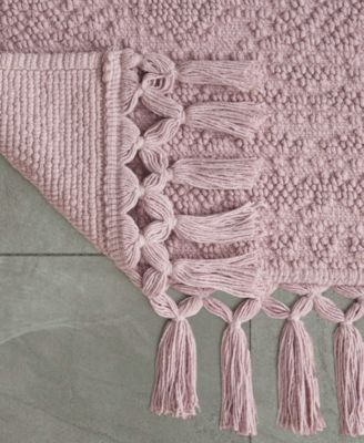 Nellore Fringe Cotton Bath Rug, 26" x 49"