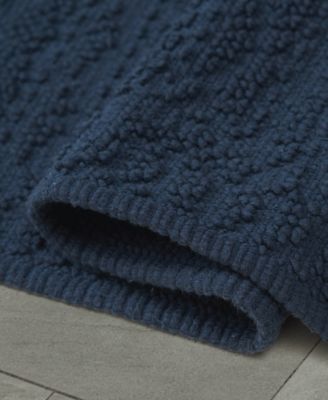 French Connection Nellore Fringe Cotton Bath Rug, 26" x 49"