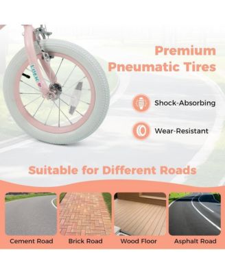 Kids Adjustable Training Bike with Dual Brake and Safety Features