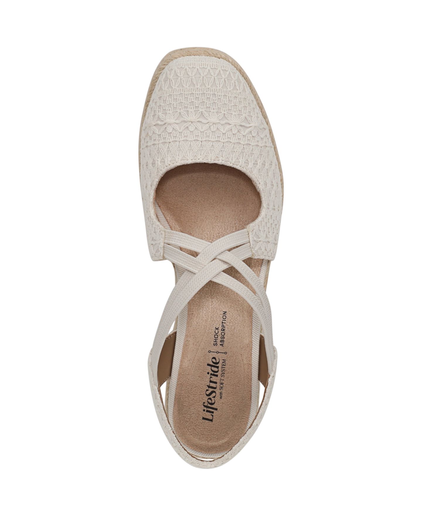 Женские сандалии LifeStride Patience Espadrille, цвет: Бежевый — фото 4