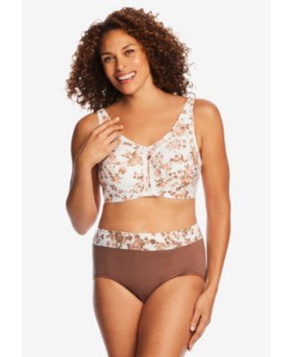 Women's Full Coverage Stretch Cotton Color Block Brief 3-Pack