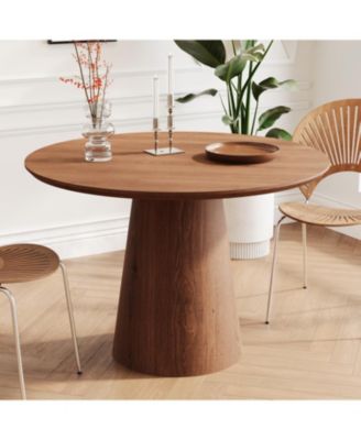 43" Round Wood Dining Table