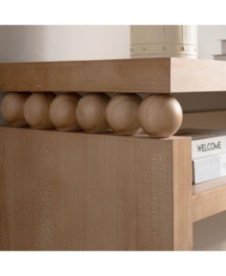 Rustic Console Table with Shelf
