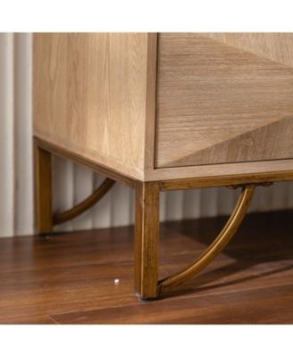 Light Wood 6-Drawer Dresser/TV Stand