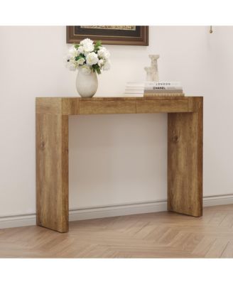 Streamdale Elegant Wood Grain Bar Table w/ Drawers - 50 Inches