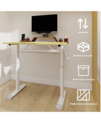 Adjustable Height Study Desk - Kids & Adults, Compact Design