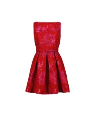 Women's Sleeveless Midi Dress with Round Neck