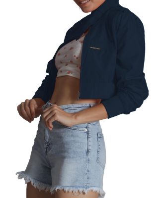Women's Mini Cropped Racer Jacket