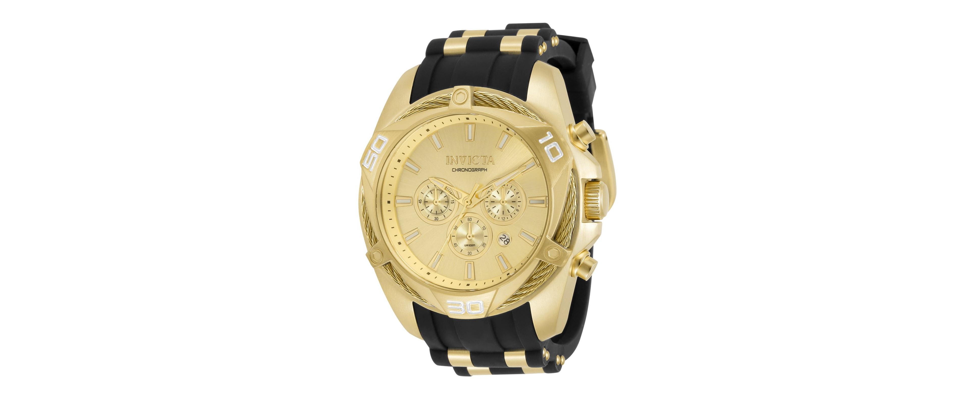 Invicta Men's 34142 Bolt Quartz Chronograph Gold Dial Watch