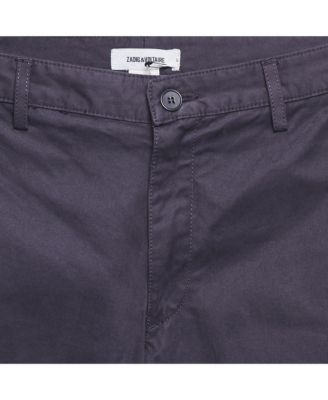 Men's Blue Cotton Patrick Chino Trousers